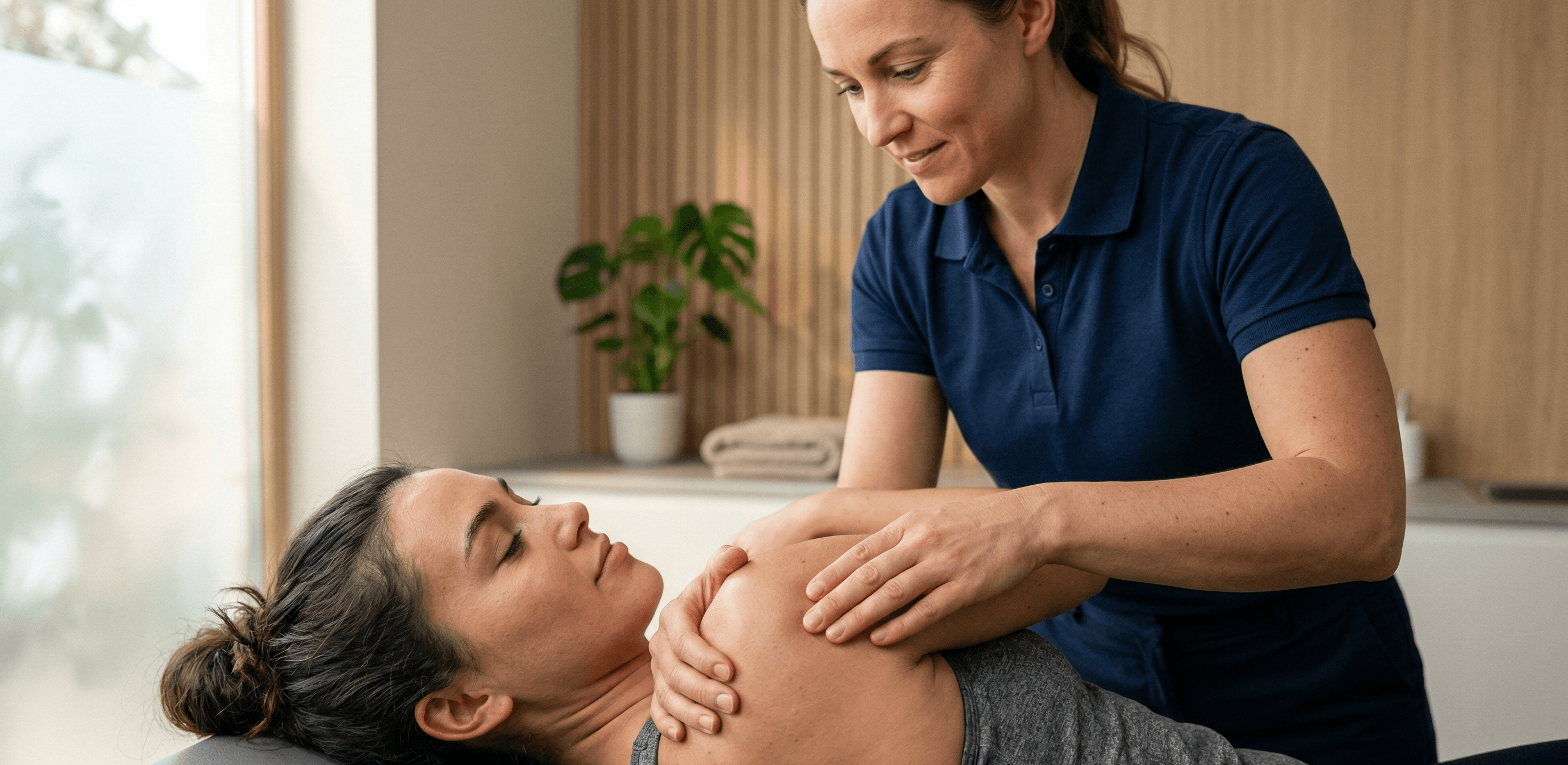 Premium physiotherapy clinic treatment session